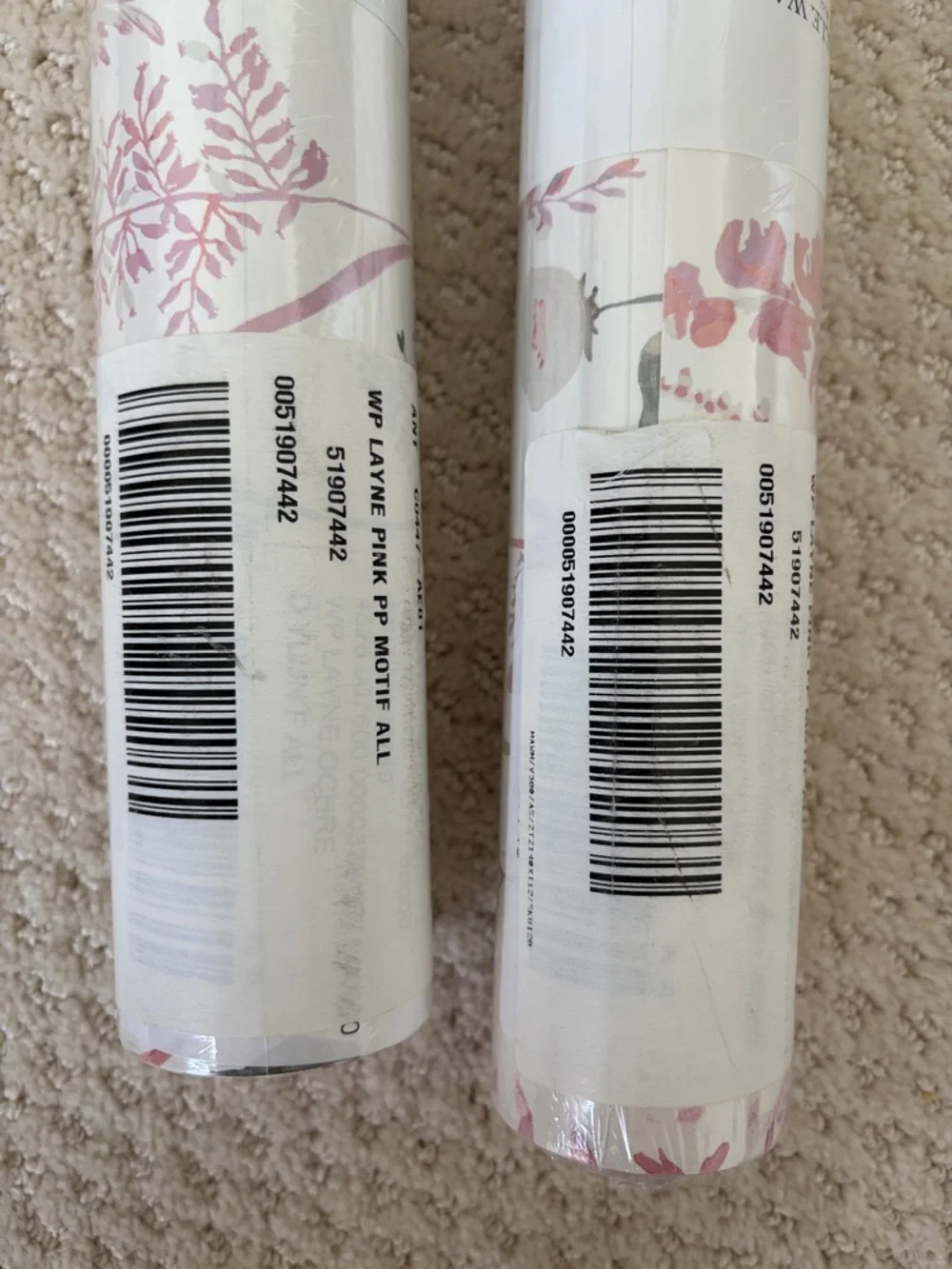 Anthropologie - 3 Rolls: 33’L, 18”W of Layne Wallpaper in package
